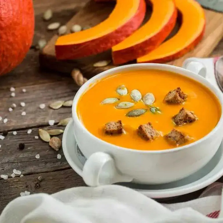 Zdjęcie Recette facile de soupe potimarron pomme de terre au Cookeo pour régaler