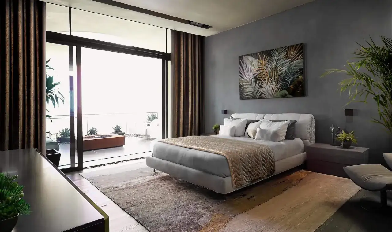Zdjęcie Jakie zasłony do szarych ścian w sypialni, aby uniknąć błędów aranżacyjnych