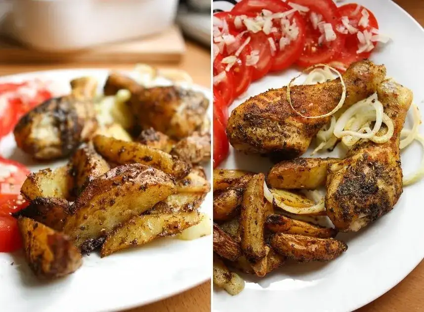 Zdjęcie Ile piec udka w piekarniku z termoobiegiem, aby były soczyste i chrupiące?