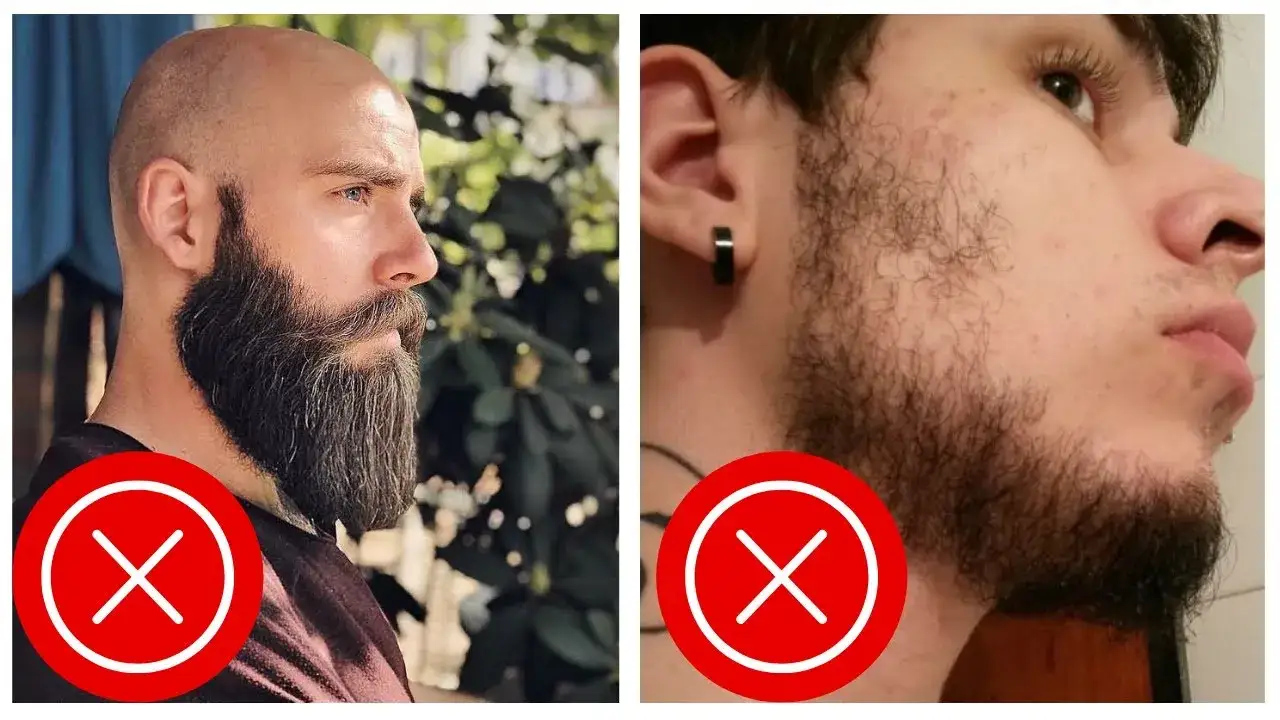 błędy przy przycinaniu brody