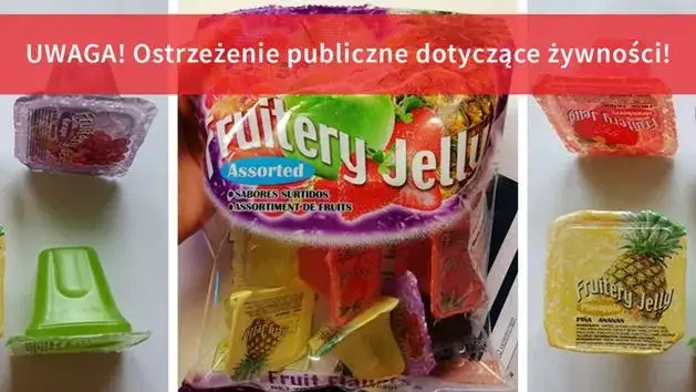 ryzyko zadławienia suchą galaretką