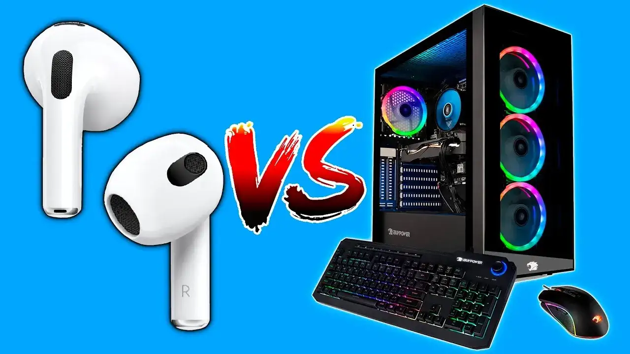 gracz komputerowy AirPods