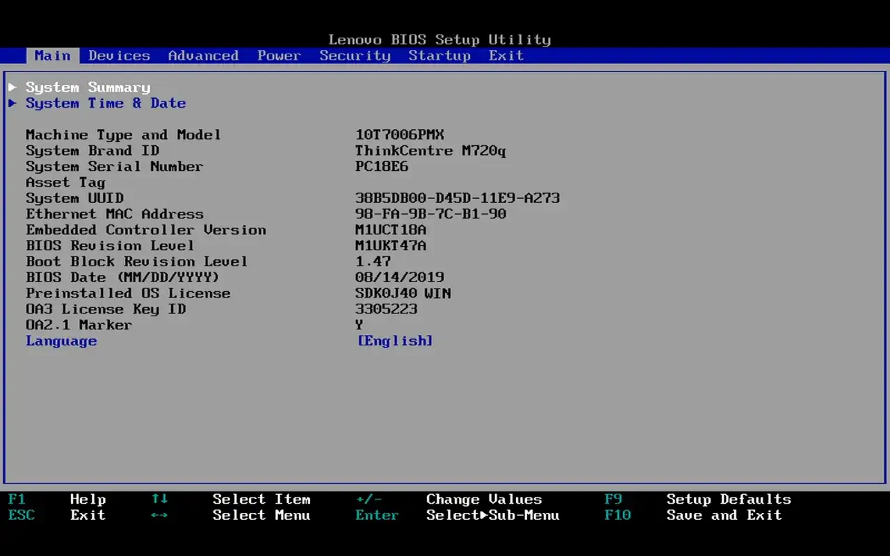 Ustawienia bootowania BIOS UEFI
