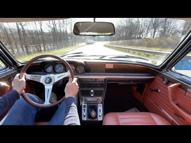 BMW E9 restored interior