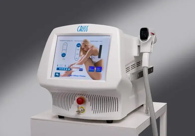 Nowoczesne urządzenie do depilacji laserowej z systemem chłodzącym