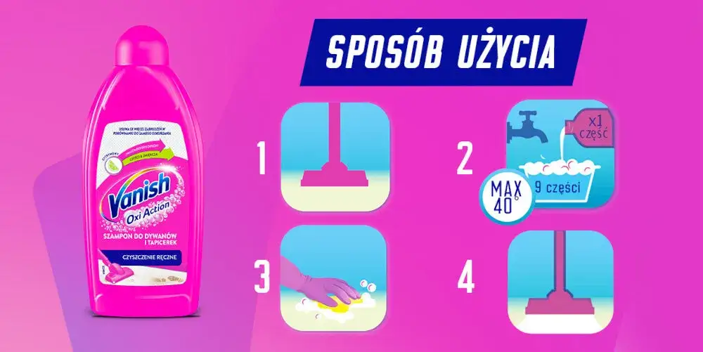 Vanish Oxi Action instrukcja użycia