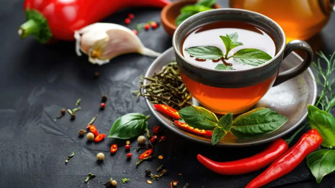Herbata z miętą i chili, czosnek, pieprz &ndash; naturalne produkty przyspieszające metabolizm.