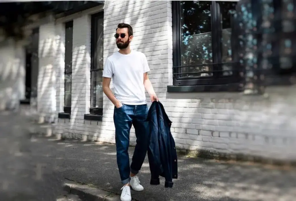 lange t-shirts herren styling ideen