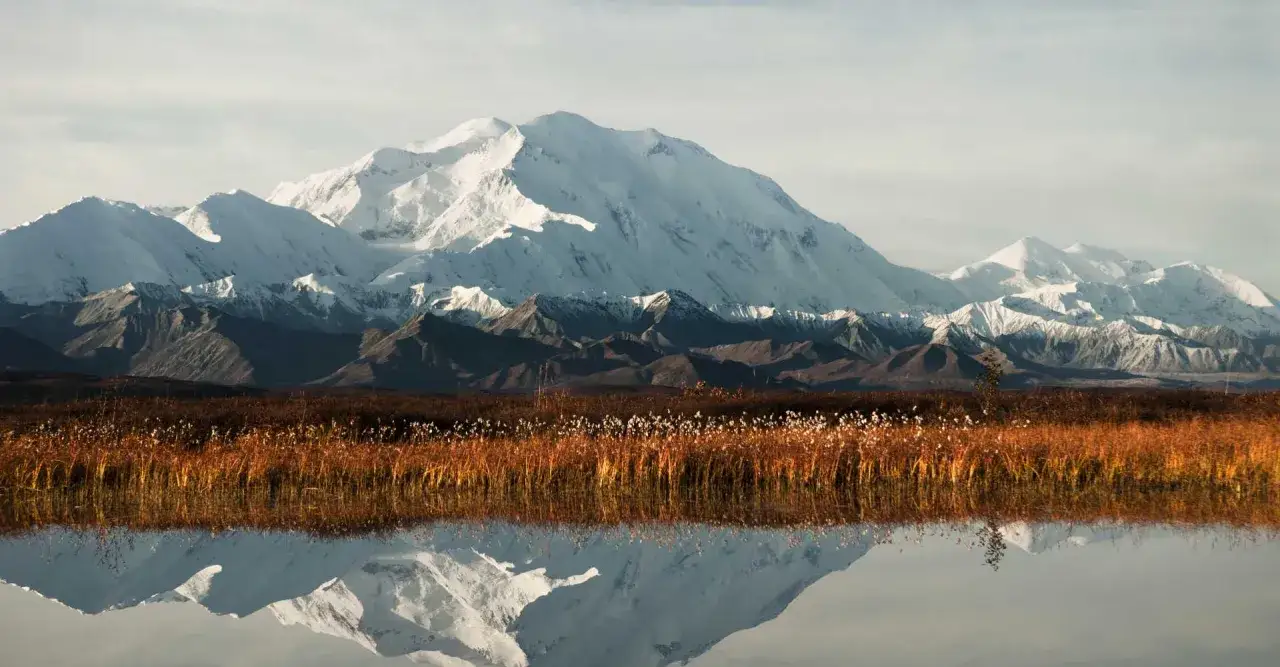 Denali Berg Alaska majest&auml;tische Ansicht Winter