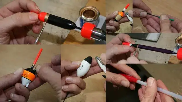 proces tworzenia spławika styropianowego