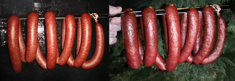 różne kawałki baraniny do kiełbasy