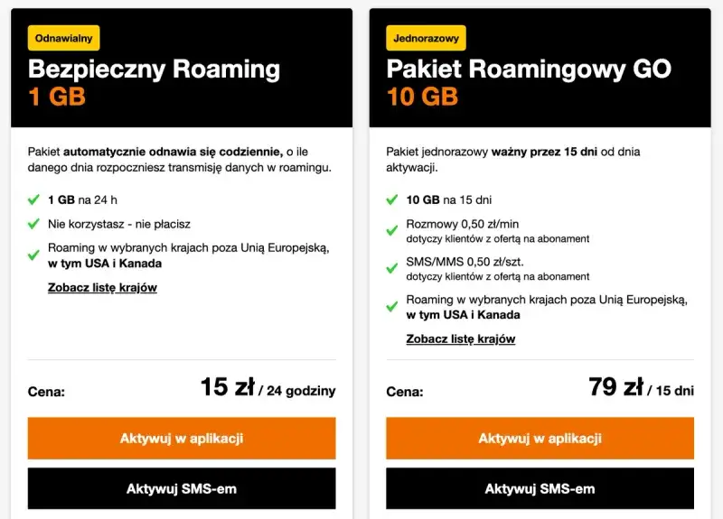 por&oacute;wnanie ofert roaming w Anglii