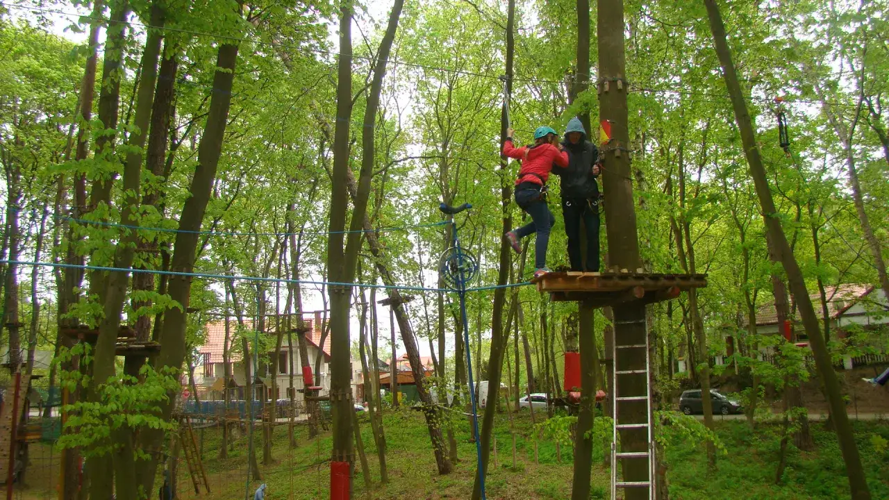 Park Linowy Krynica Morska dzieci