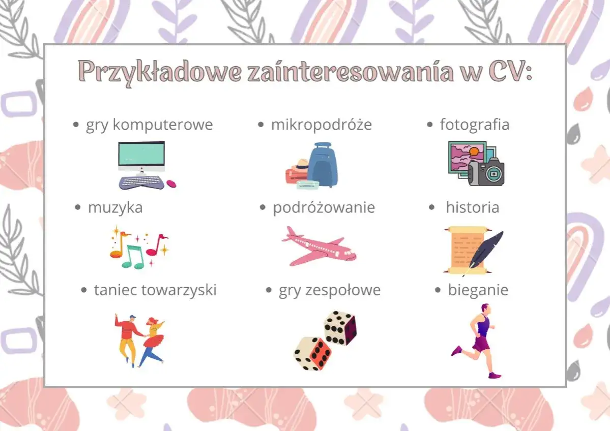 Zainteresowania w CV, hobby w życiorysie, dlaczego zainteresowania w CV są ważne