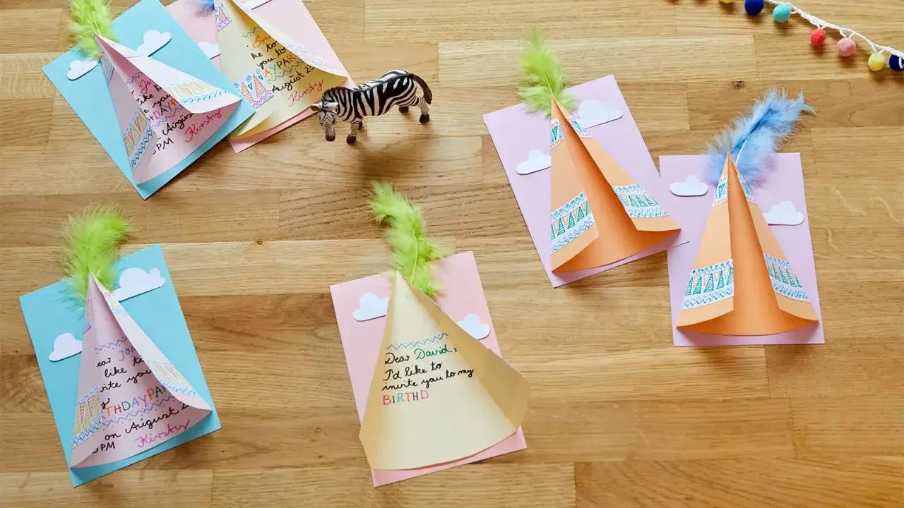 kreatywne zaproszenia na imprezę dla nastolatk&oacute;w DIY