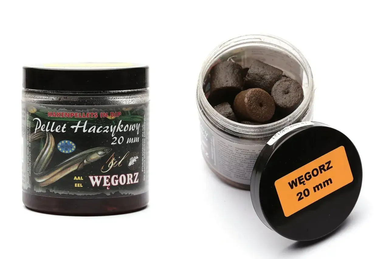 R&oacute;żne rodzaje pellet&oacute;w haczykowych: twarde, miękkie, z dziurką, bez dziurki, w r&oacute;żnych rozmiarach i kolorach