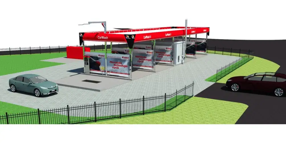 wizualizacja myjni bezdotykowej