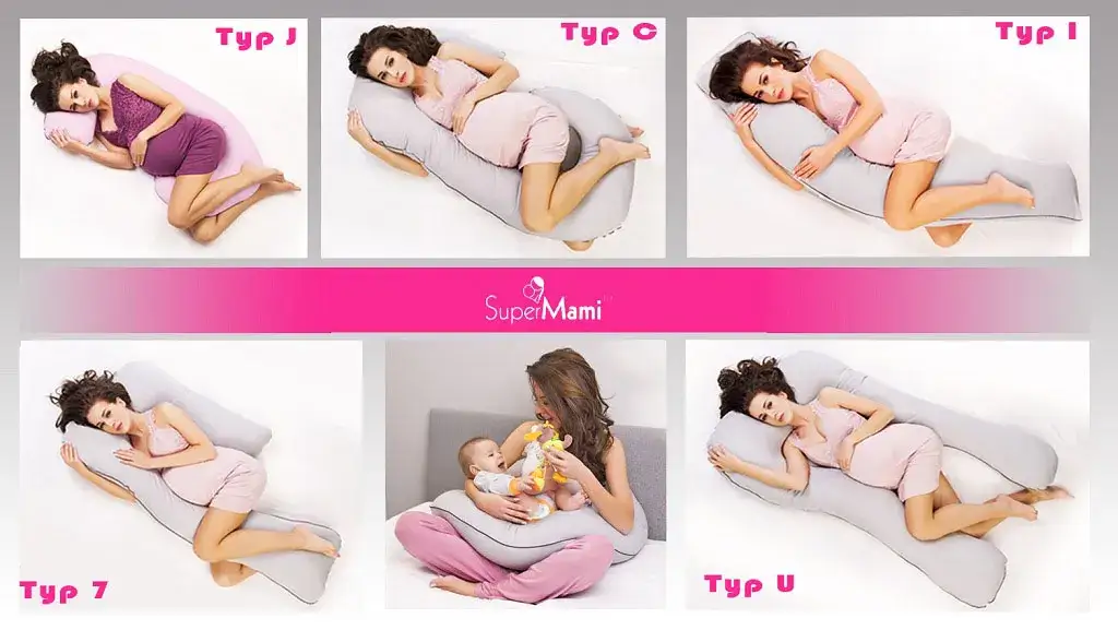 poduszka ciążowa jak używać, rodzaje poduszek ciążowych