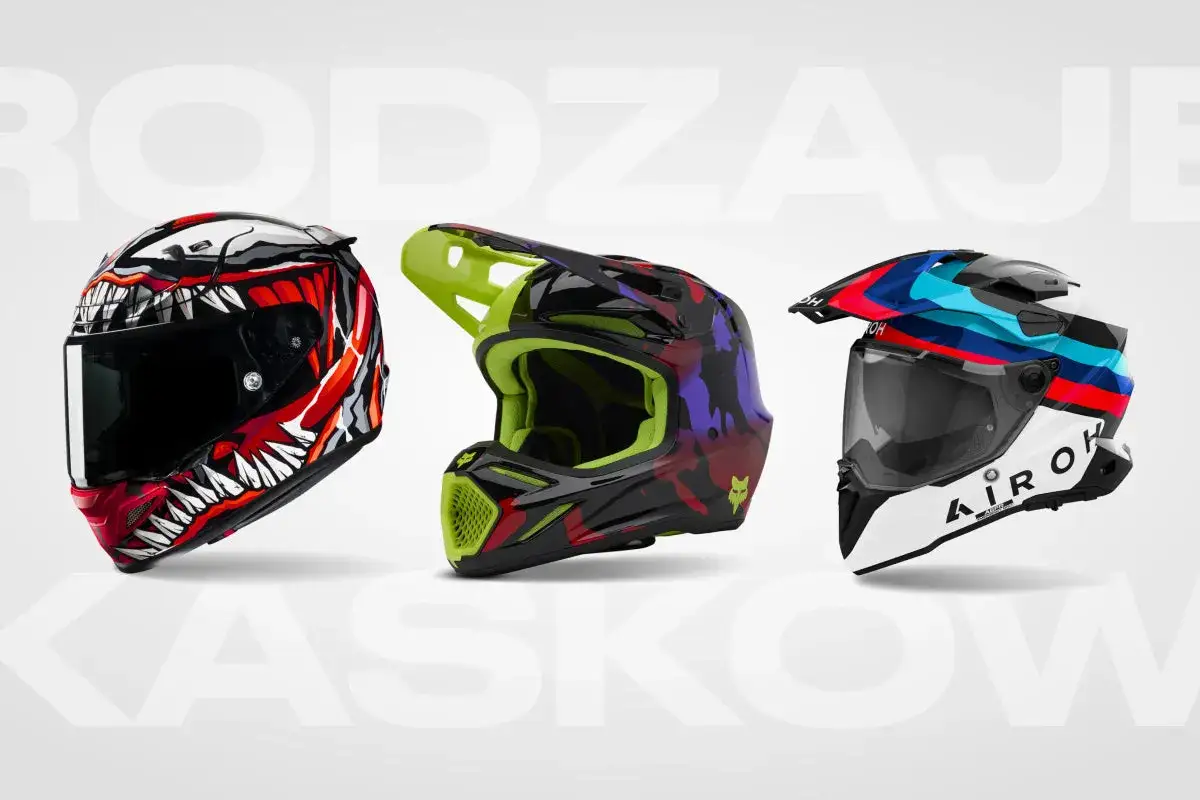 rodzaje kasków motocyklowych porównanie
