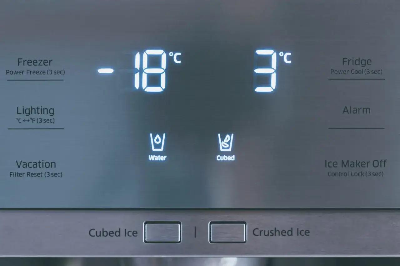 panel sterowania lod&oacute;wka samsung ustawienie temperatury