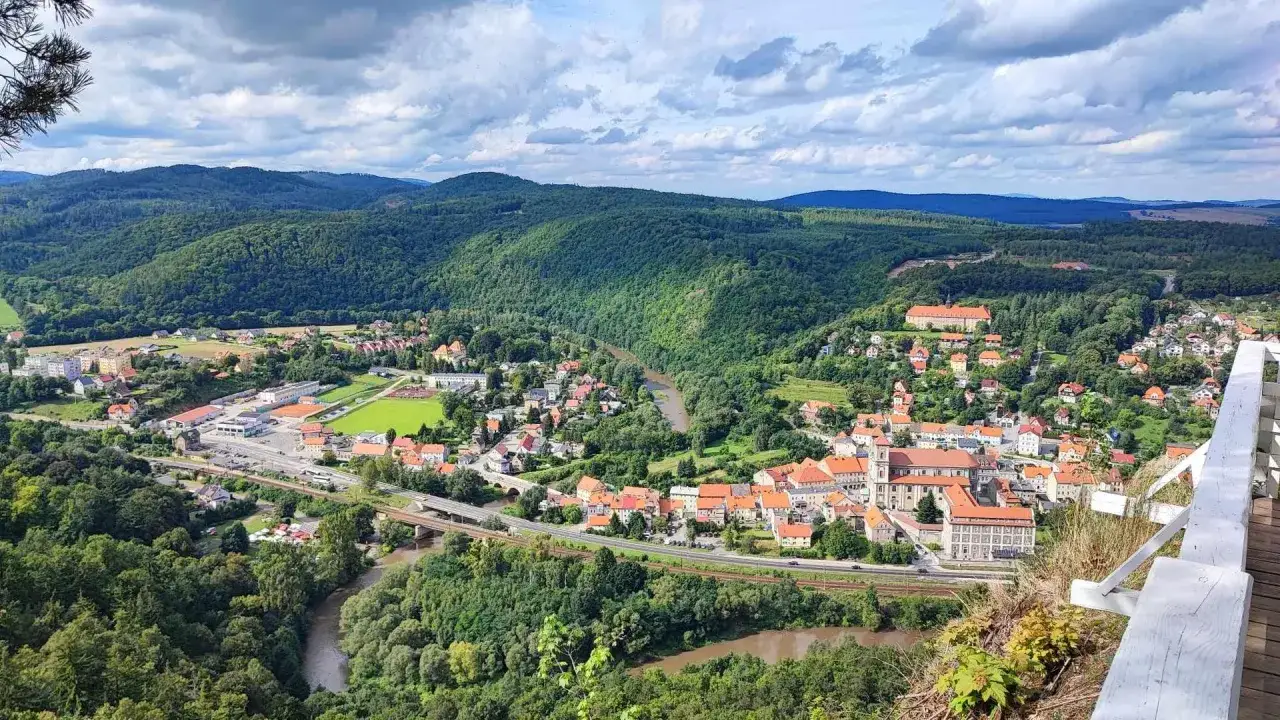 Bardo panorama rzeki Nysa Kłodzka