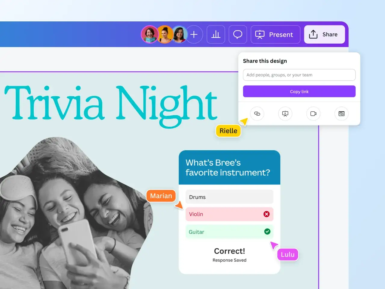 Zrzuty ekranu z popularnych muzycznych quiz&oacute;w online