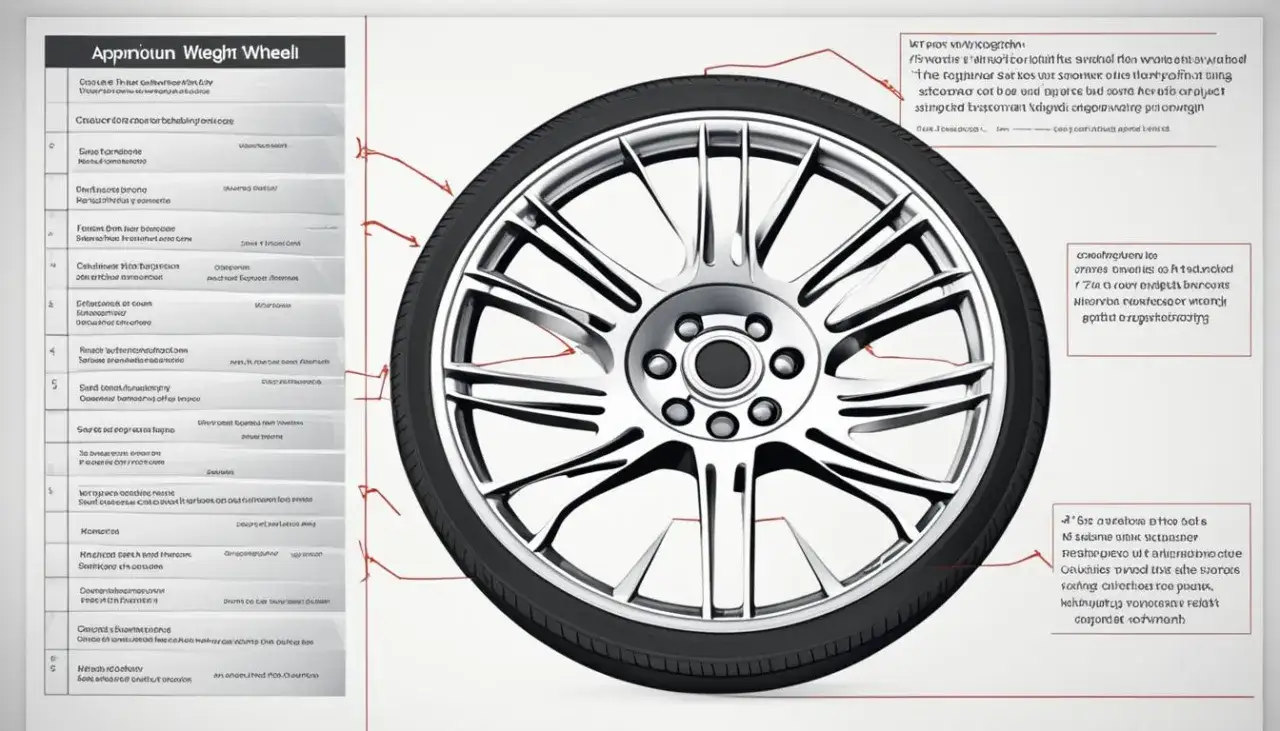 waga felg aluminiowych rozmiary