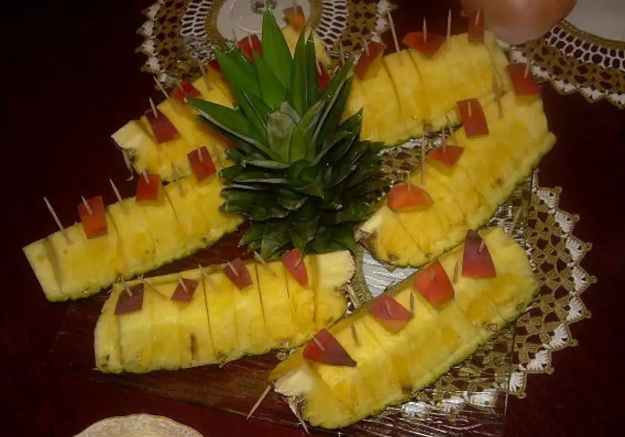 ananas ł&oacute;dka serwowanie