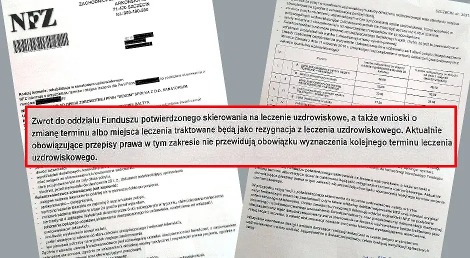 lekarz wypisuje skierowanie na badania do sanatorium