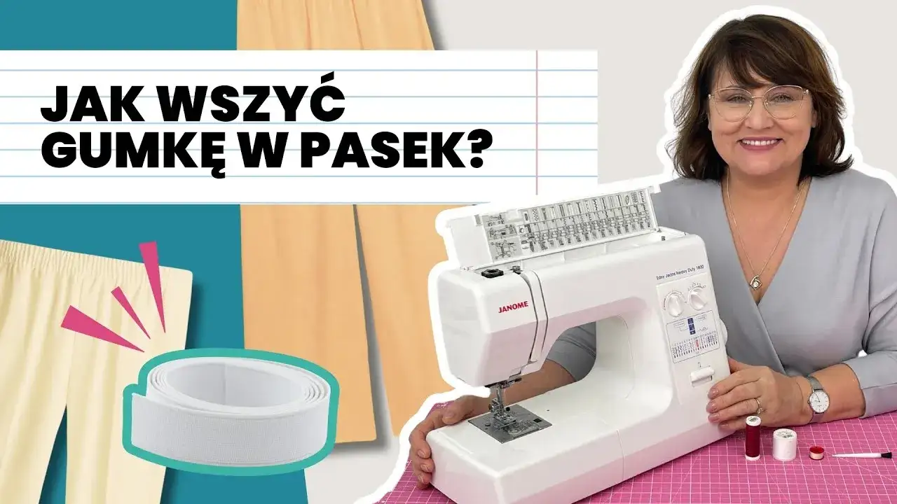 stebnowanie gumki w pasku sp&oacute;dnicy