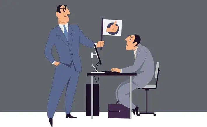 rozmowa z przełożonym feedback