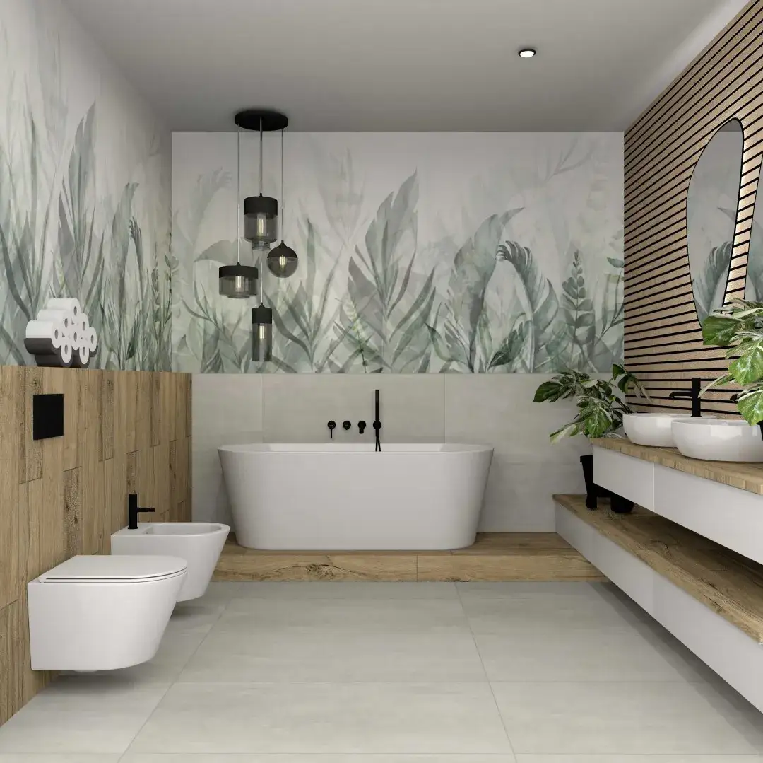 nowoczesna wyremontowana łazienka