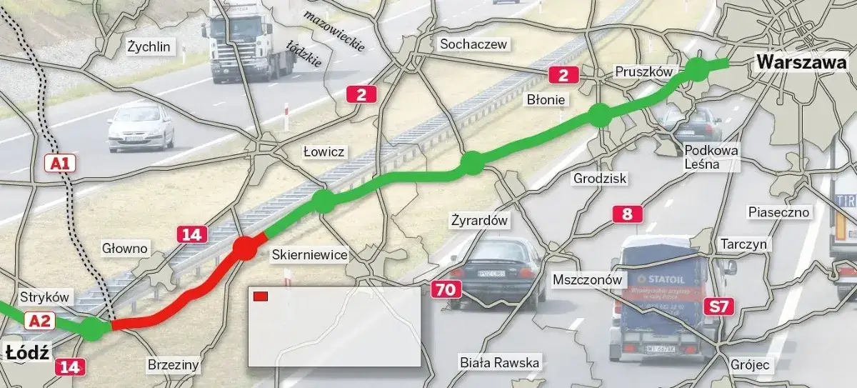 Zdjęcie Czy autostrada A2 jest przejezdna? Aktualny stan i utrudnienia na trasie