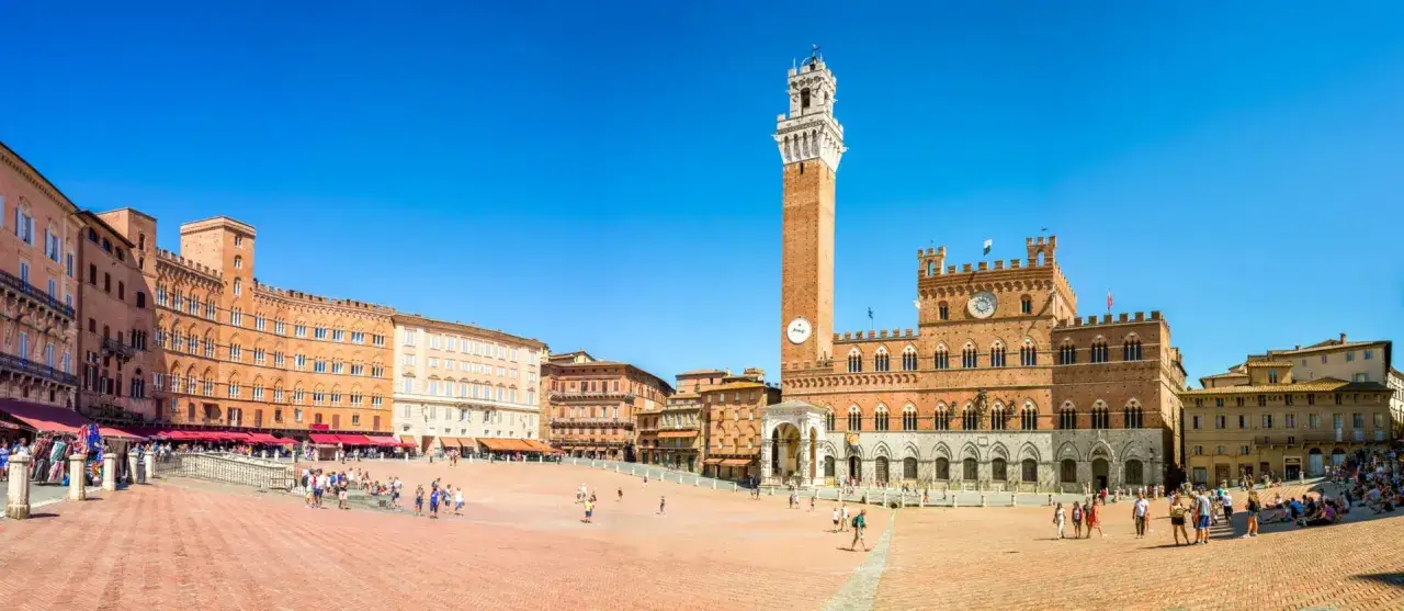 Florencja panorama, Siena Piazza del Campo, Piza Krzywa Wieża