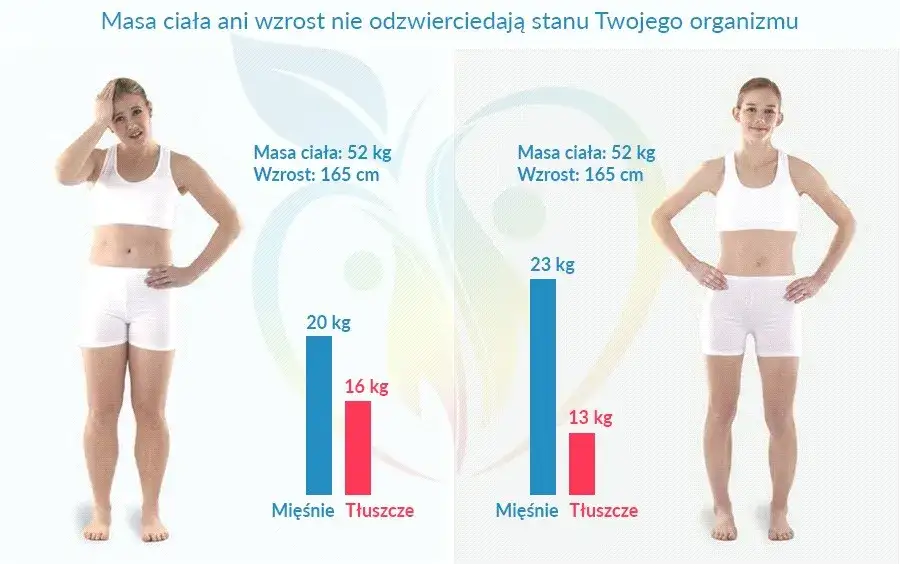redukcja waga budowa masy infografika