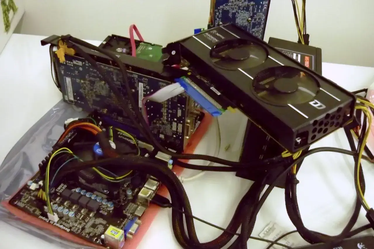 koparka kryptowalut GPU budowa