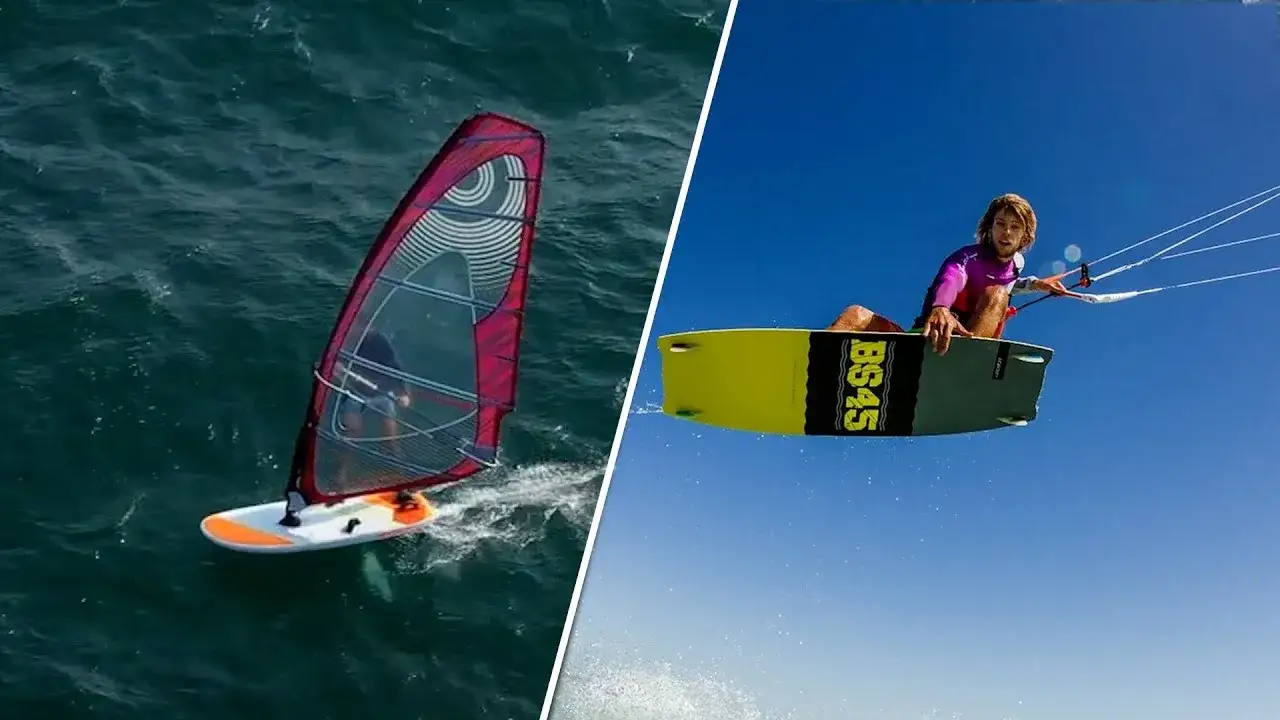 Windsurfing vs Kitesurfing por&oacute;wnanie