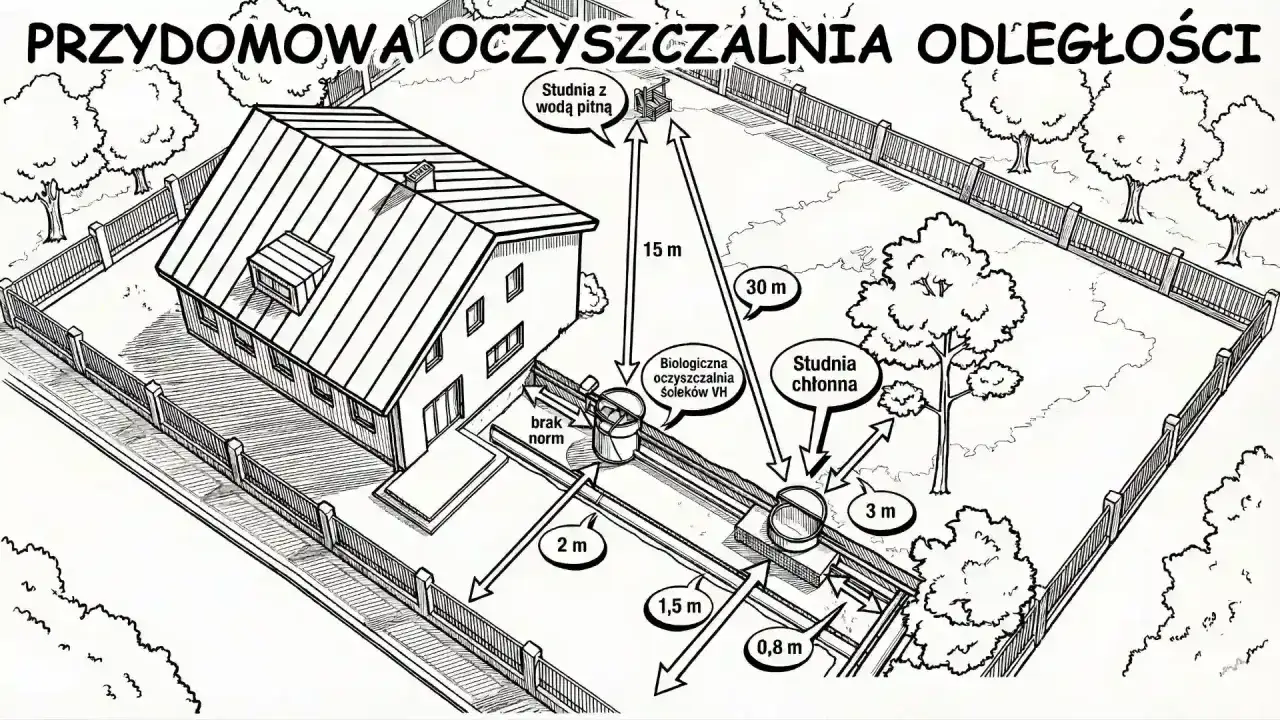 Tabela odległości szamba i studni przepisy