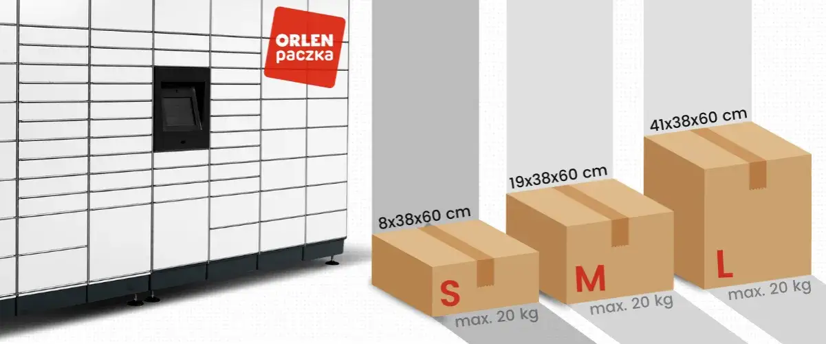 wymiary paczek Orlen Paczka S M L