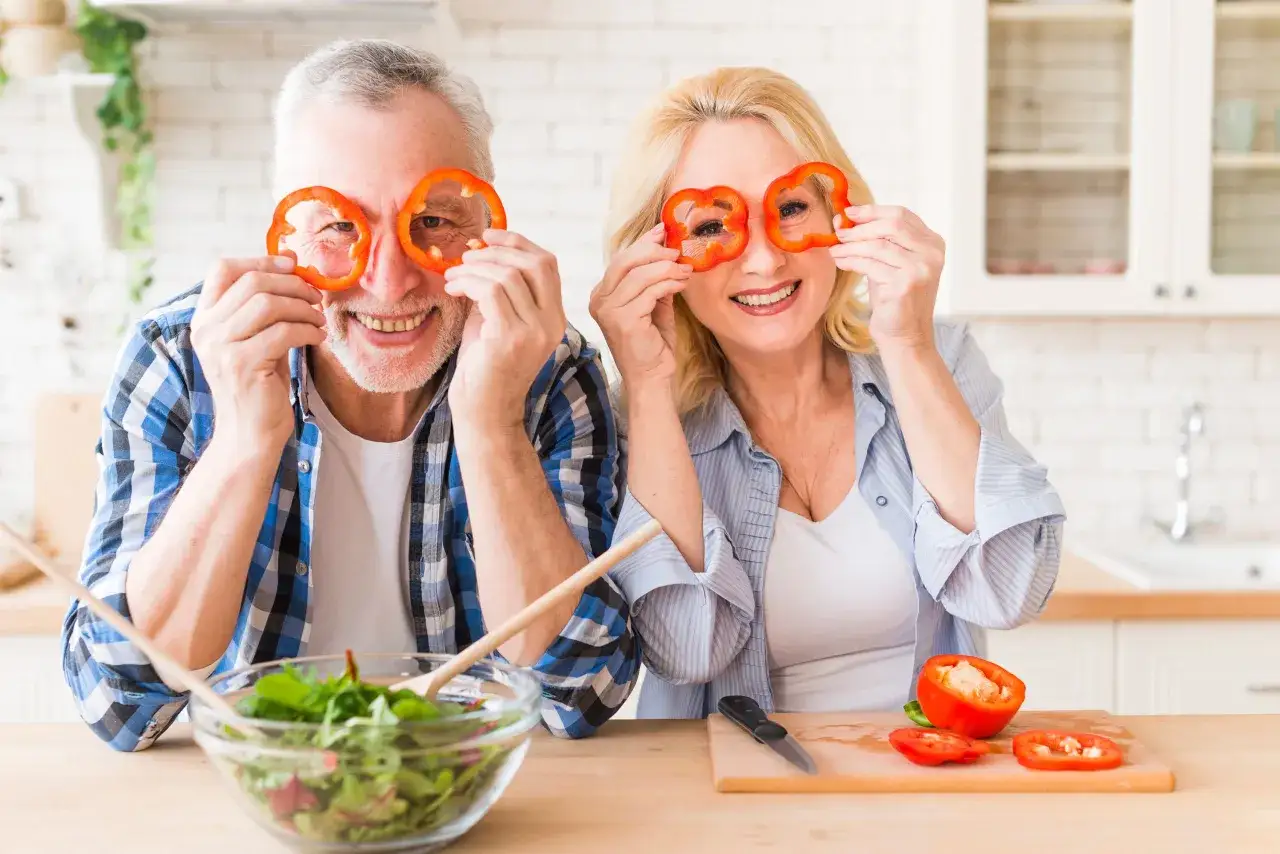zdrowa dieta seniorzy talerz