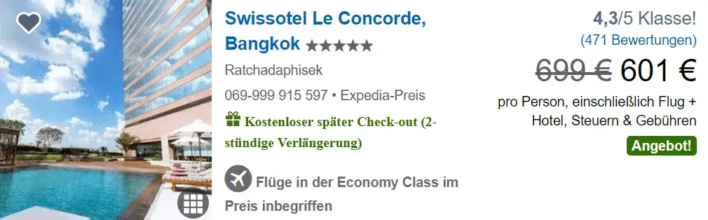 Flug und Hotel Paket Vorteile