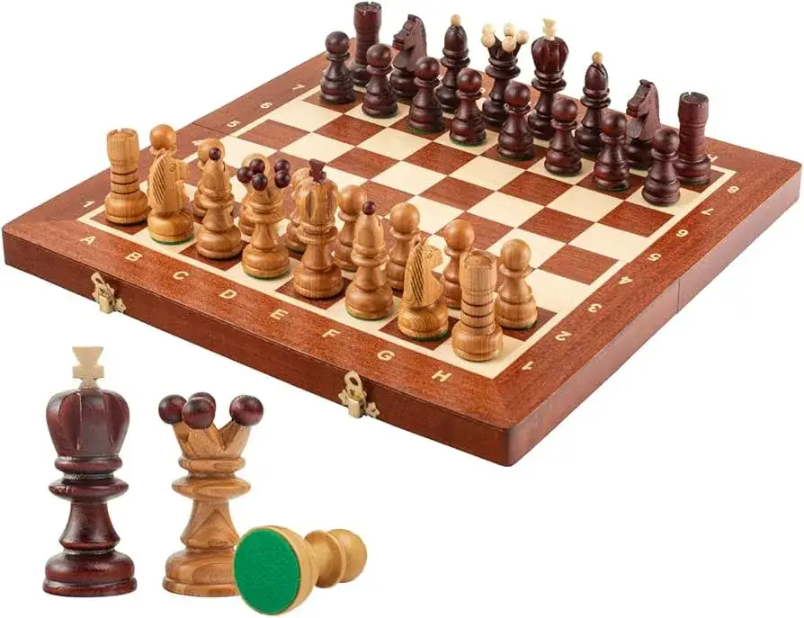 drewniane szachy r&oacute;żne typy i rozmiary