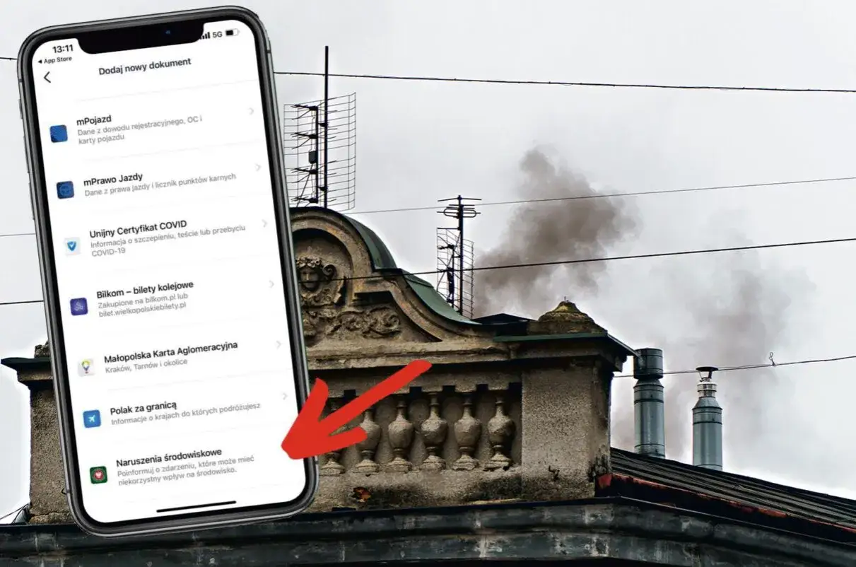 Aplikacja mObywatel zgłoszenie środowiskowe