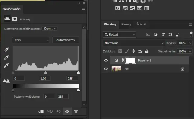 photoshop warstwa dopasowania barwa nasycenie maska