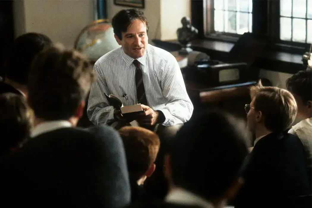Robin Williams in Dead Poets Society carpe diem