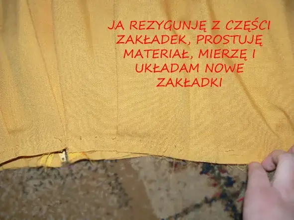Zwężanie spódnicy po bokach instrukcja