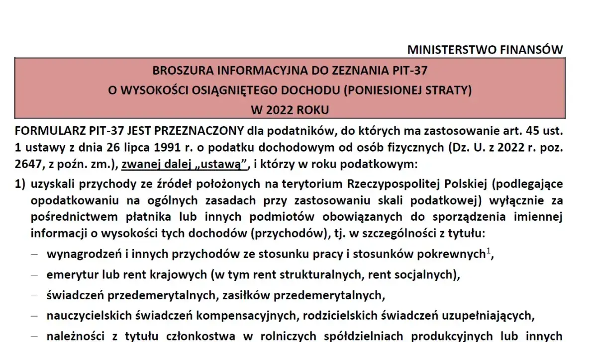 osoby zwolnione z PIT ulga dla młodych emeryci