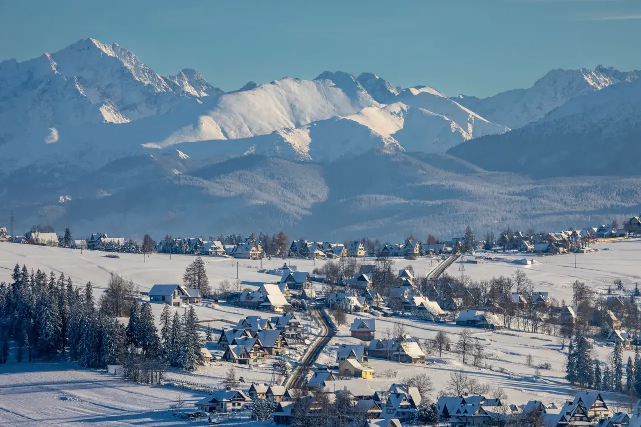 Zimowe Tatry panorama
