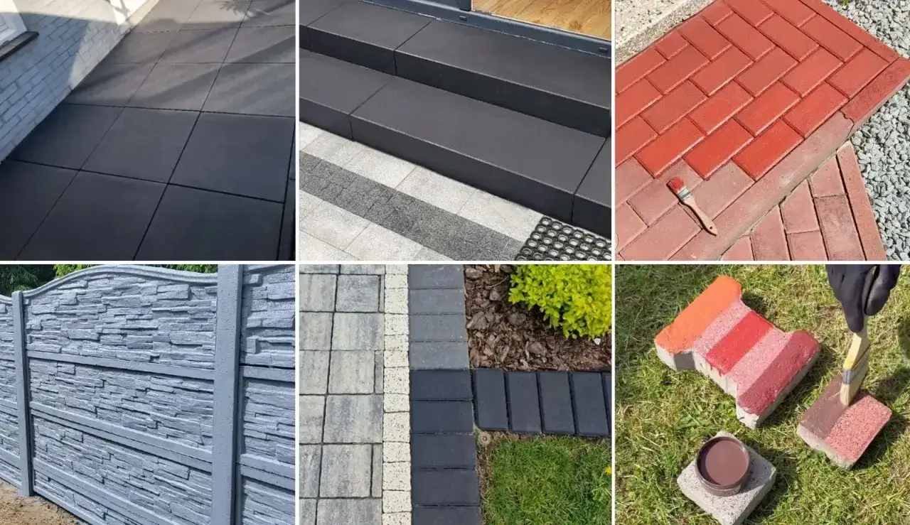 Impregnacja kostki brukowej: r&oacute;żne rodzaje nawierzchni, schody, ogrodzenie i proces malowania kostki.