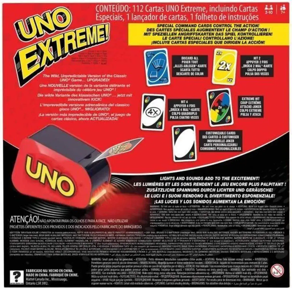 karty specjalne Uno Extreme